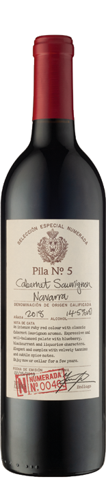 Seleccion Especial Numerada Pila No. 5 Navarra Cabernet Sauvignon No 0046 2018 Seleccion Especial Numerada Pila No. 5 Navarra Cabernet Sauvignon No 0046 2018
